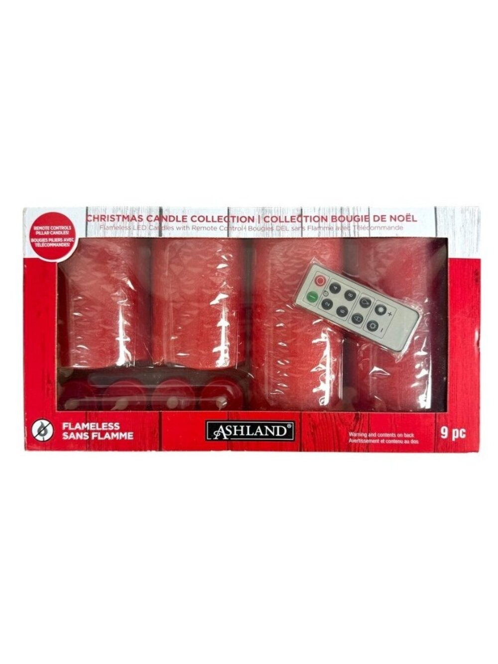 Ashland Christmas Candle Collection 8 LED Candles with Remote NEW